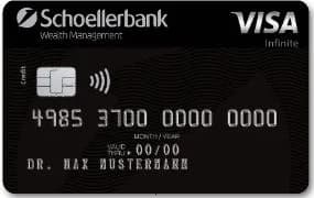 Die Schoellerbank Visa Card für anspruchsvolle Kund:innen.